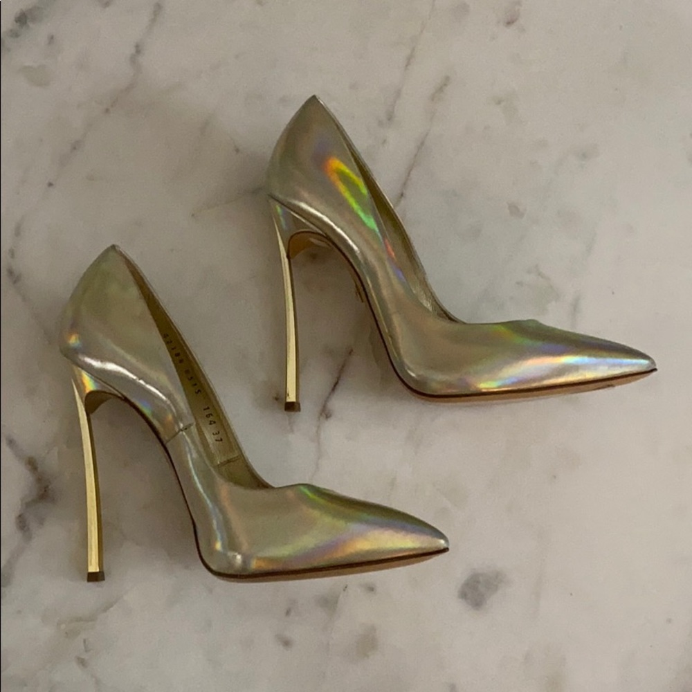 iridescent heels